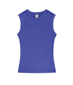 Esme High Neck Tank In Royal Blue