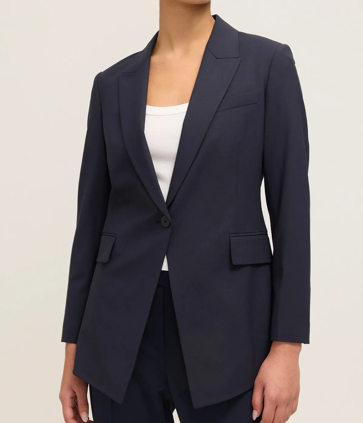 Etiennette Wool Blazer In Nocturne Navy
