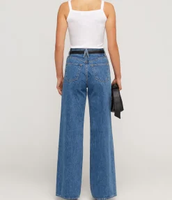 Eva Wide Tapered Leg In Sweet Memory