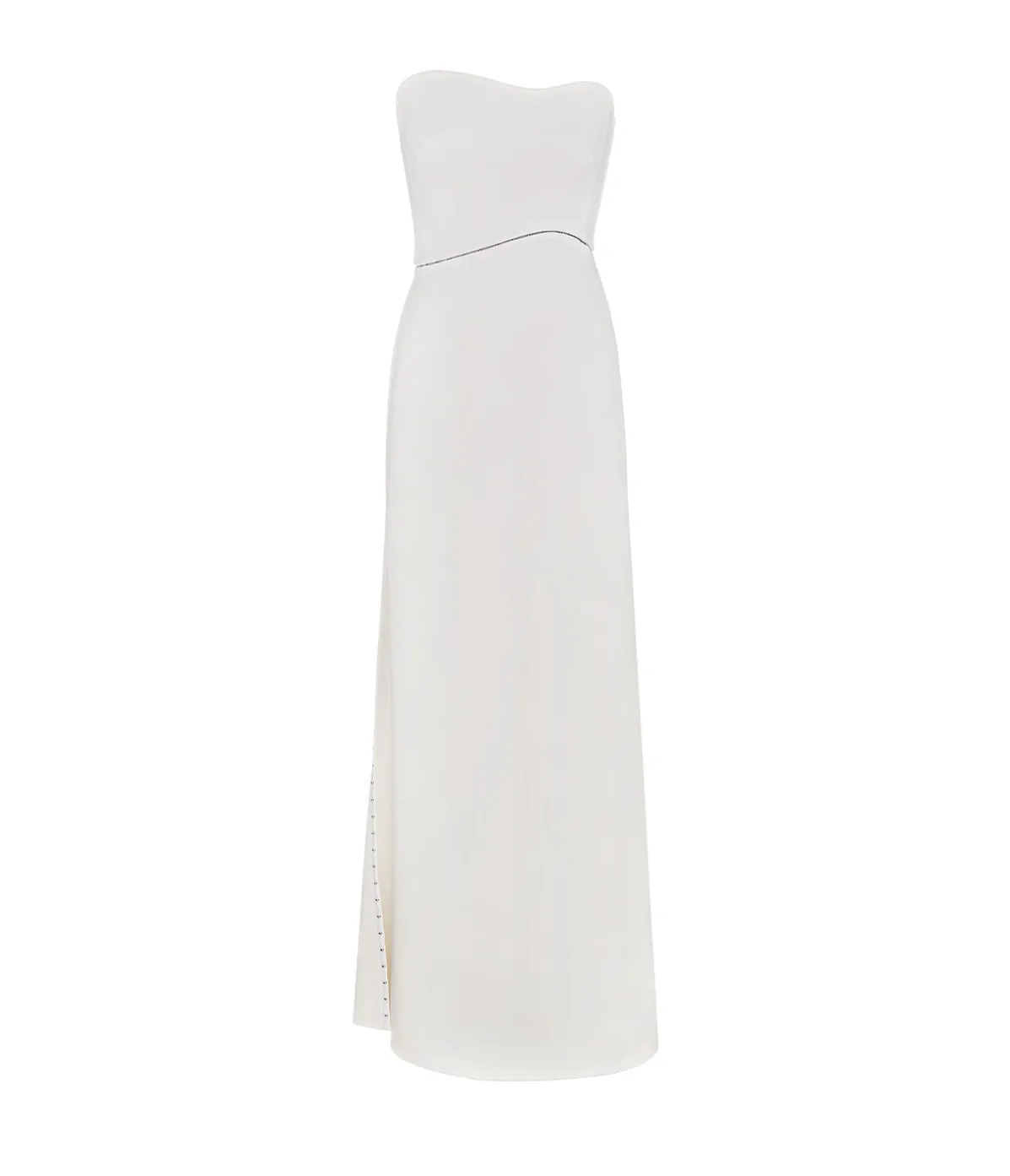 Fiona Strapless Maxi Dress In White