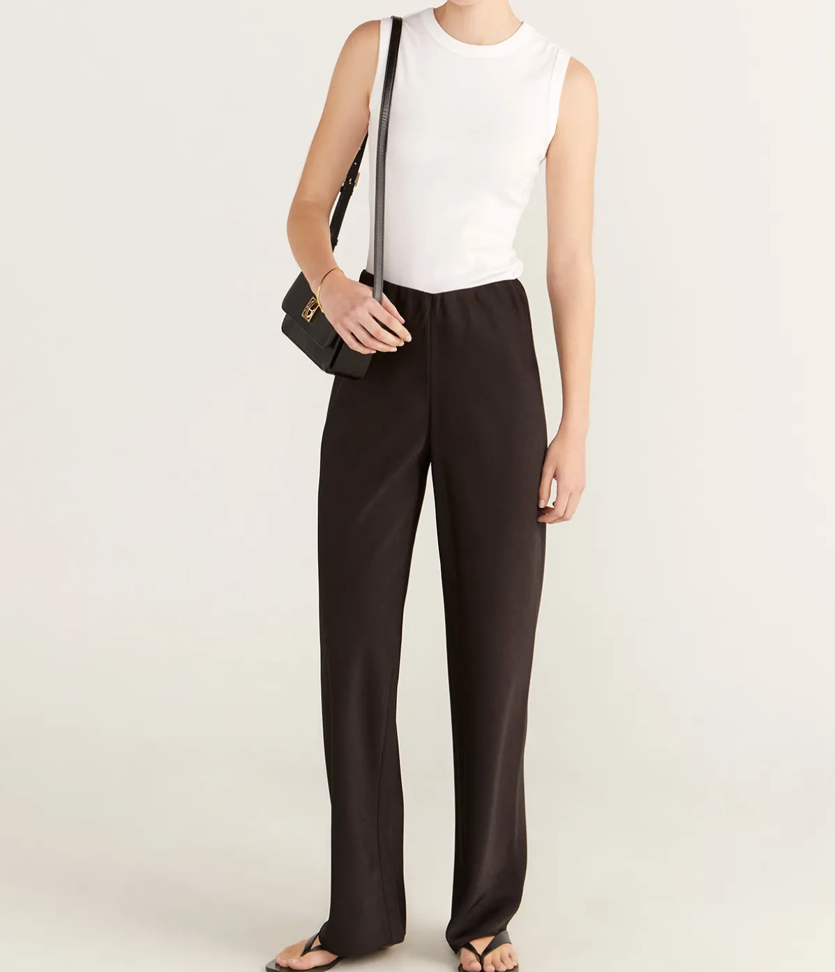 Fluid Bias Pant In Black