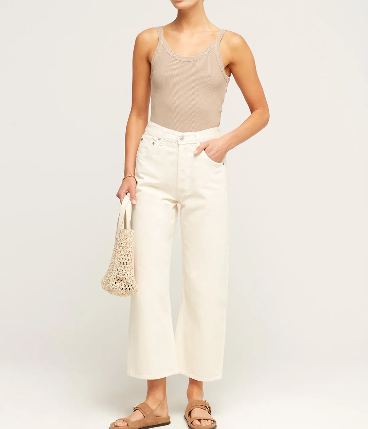 Gaucho Vintage Wide Leg In Cream