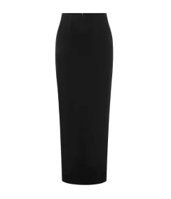 Gigi Column Skirt In Black
