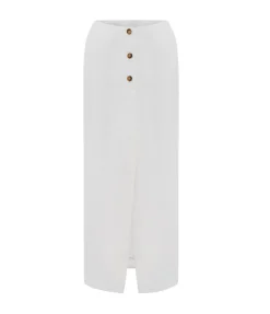 Gigi Column Skirt In Ivory