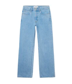Grace High Rise Wide Leg Jean In Powder Blue