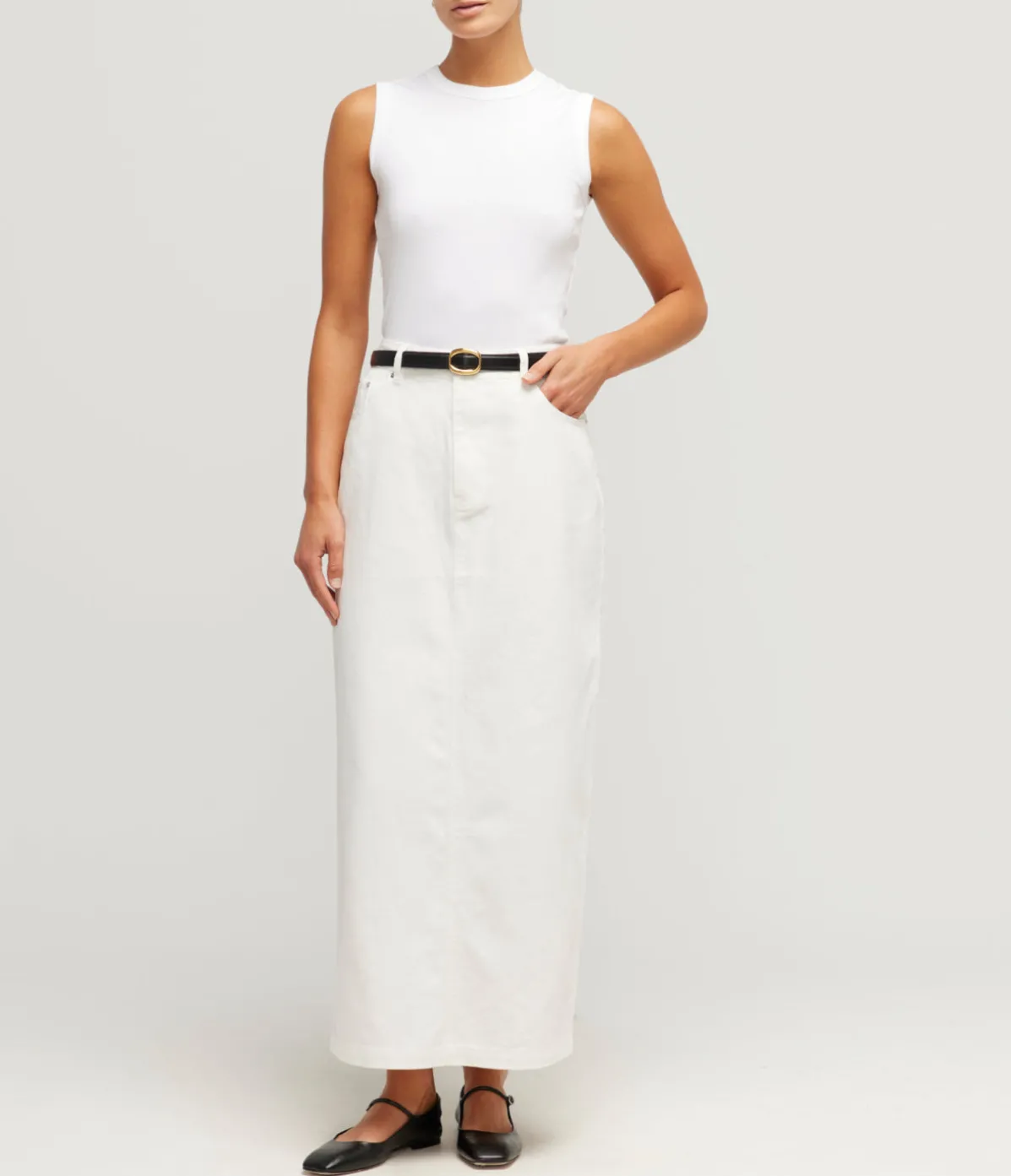 Harvey Skirt In Vintage White