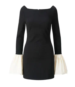 Hawthorne Dress In Black And Ivory