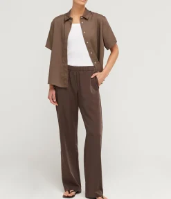 Hoys Straight Pant In Mulch