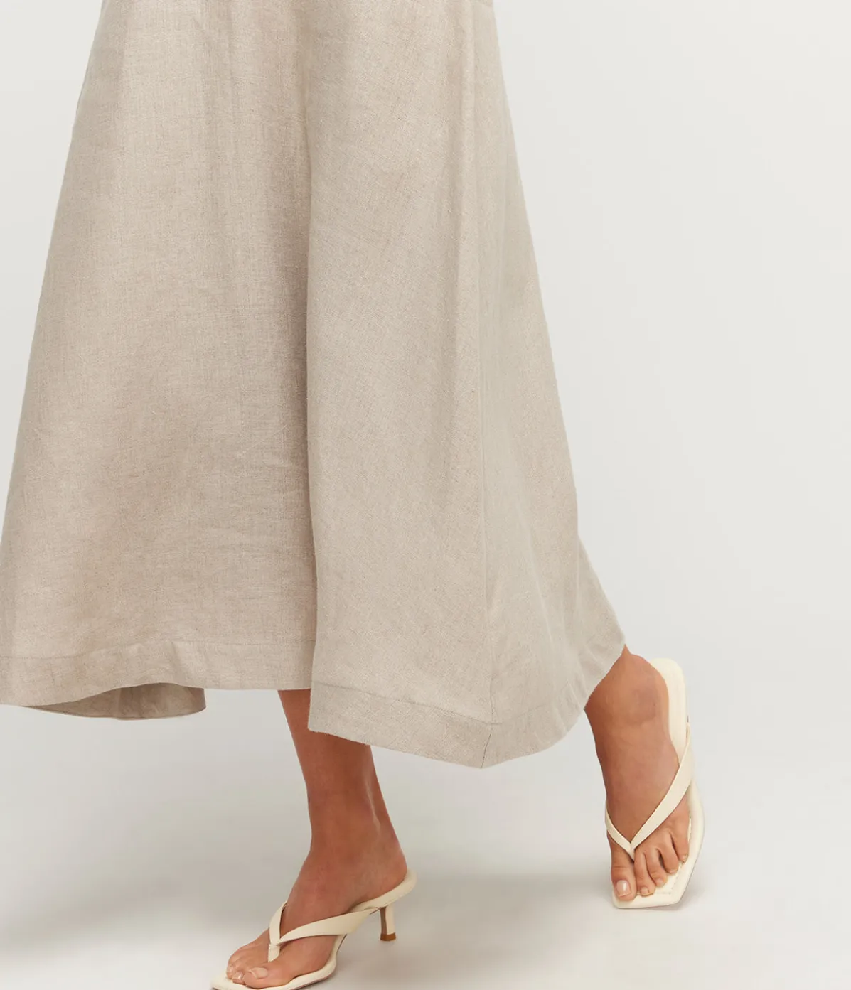 Ida Heeled Thong In Butter