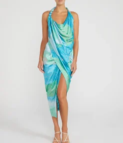 Iluka Sleeveless Dress In Landscape