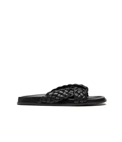 Ina Knotted Slide In Black