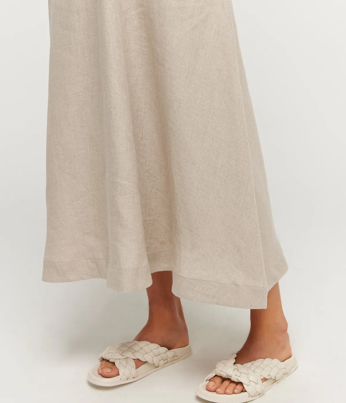 Ina Knotted Slide In Crema