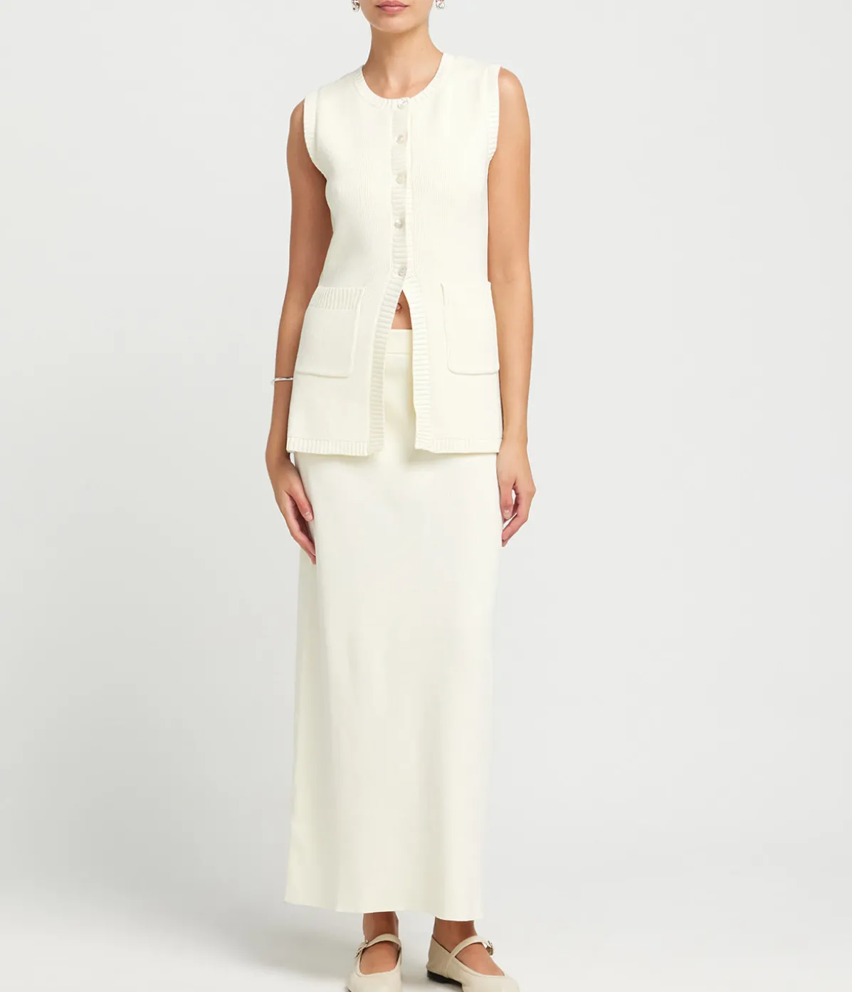 Ines Maxi Skirt In Silence
