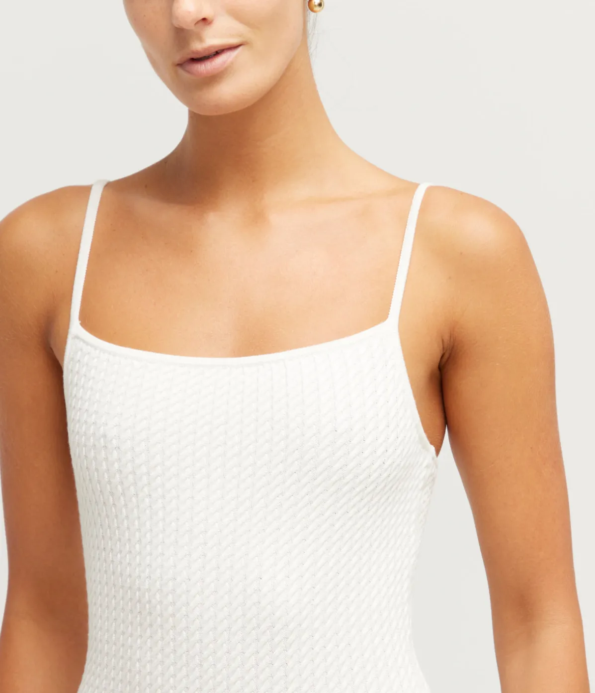 Iris Dress In Bone