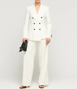 Jacqueline Wool Blazer In Snow