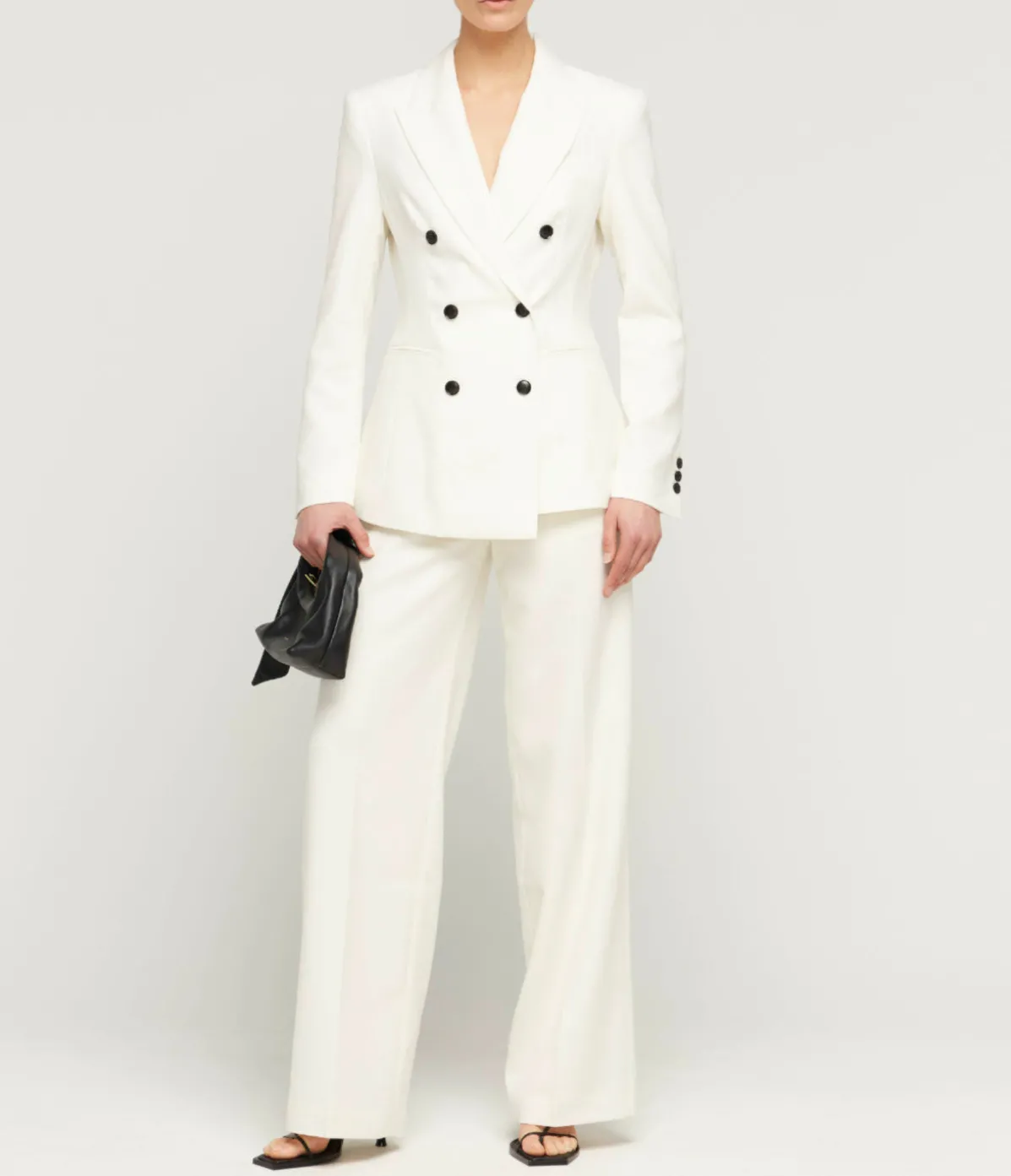 Jacqueline Wool Blazer In Snow
