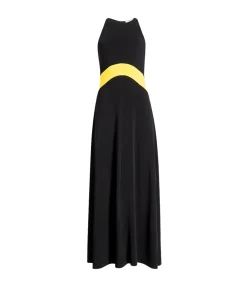 Jonati Halter Dress In Noir