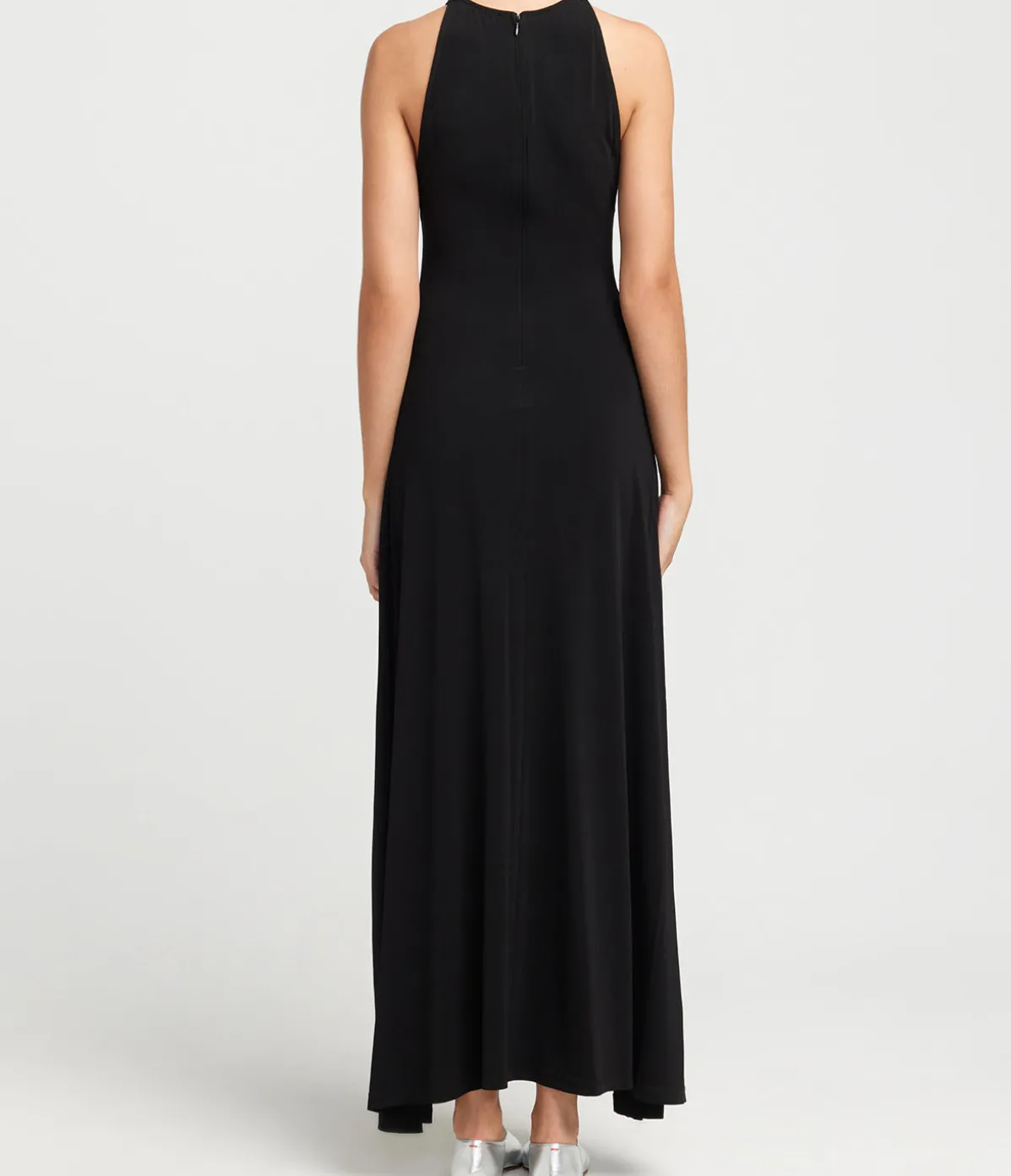 Jonati Halter Dress In Noir