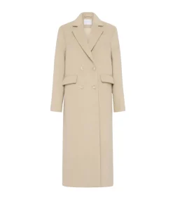 Josephine Wool Coat In Biscuit