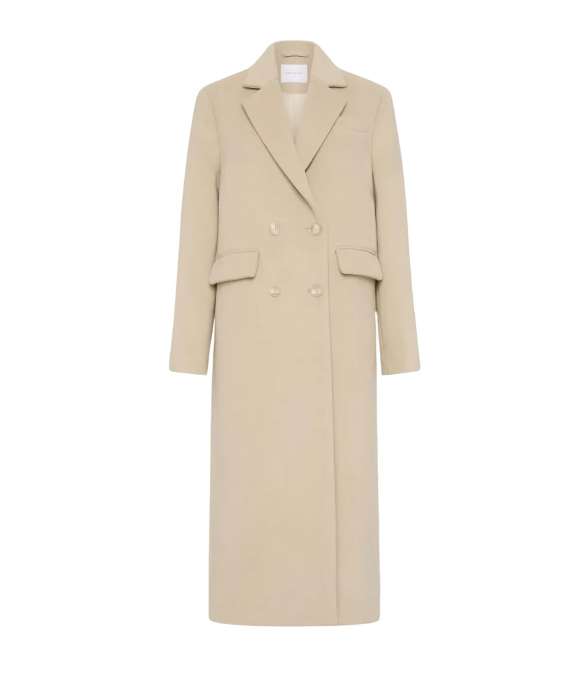 Josephine Wool Coat In Biscuit