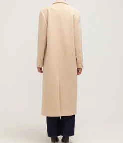 Josephine Wool Coat In Biscuit