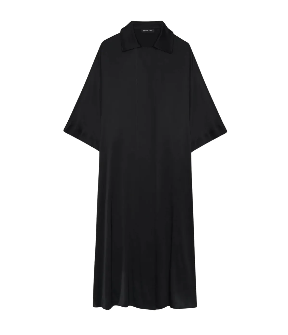 Julia Midi Silk Dress In Black