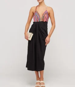 Jutta Two Tone Dress In Multicolour