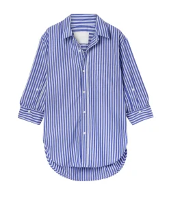 Kayla Shirt In Navy Stripe