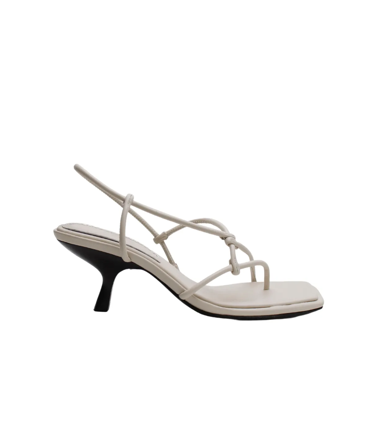 Lily Strappy Heel In Milk