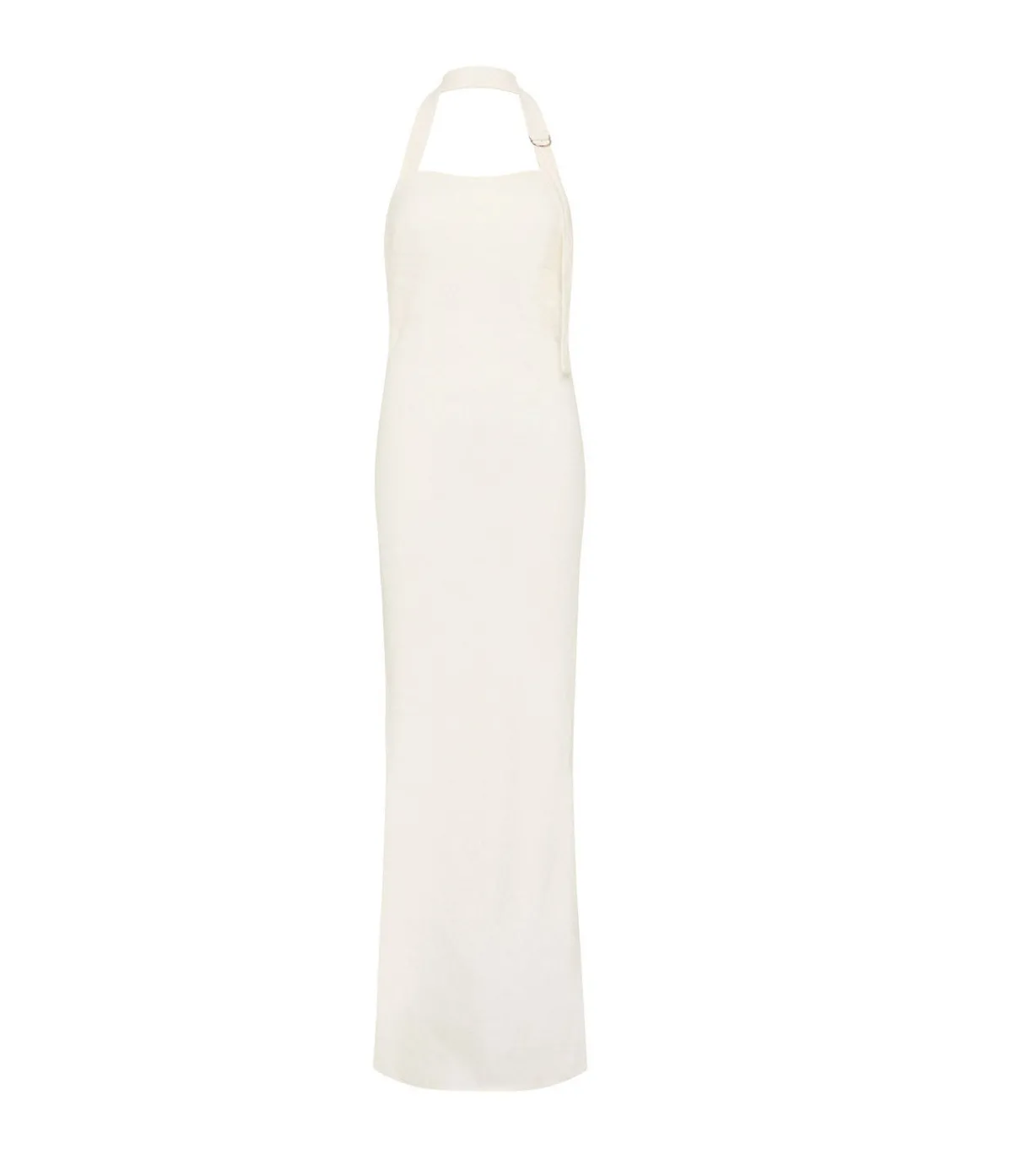 Linen Bias Maxi Dress In Ivory