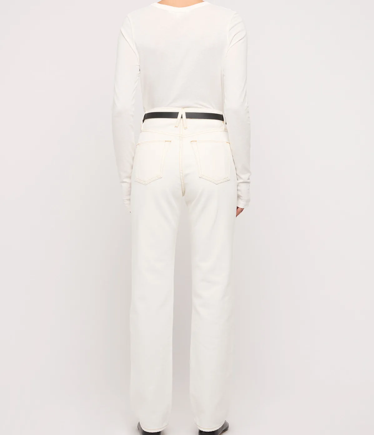London High Rise Straight In Natural White
