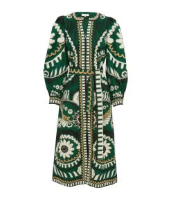 Long Sleeve Caftan In Charlough Print