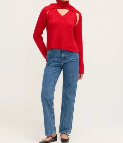 Loop Chunky Sweater In Red