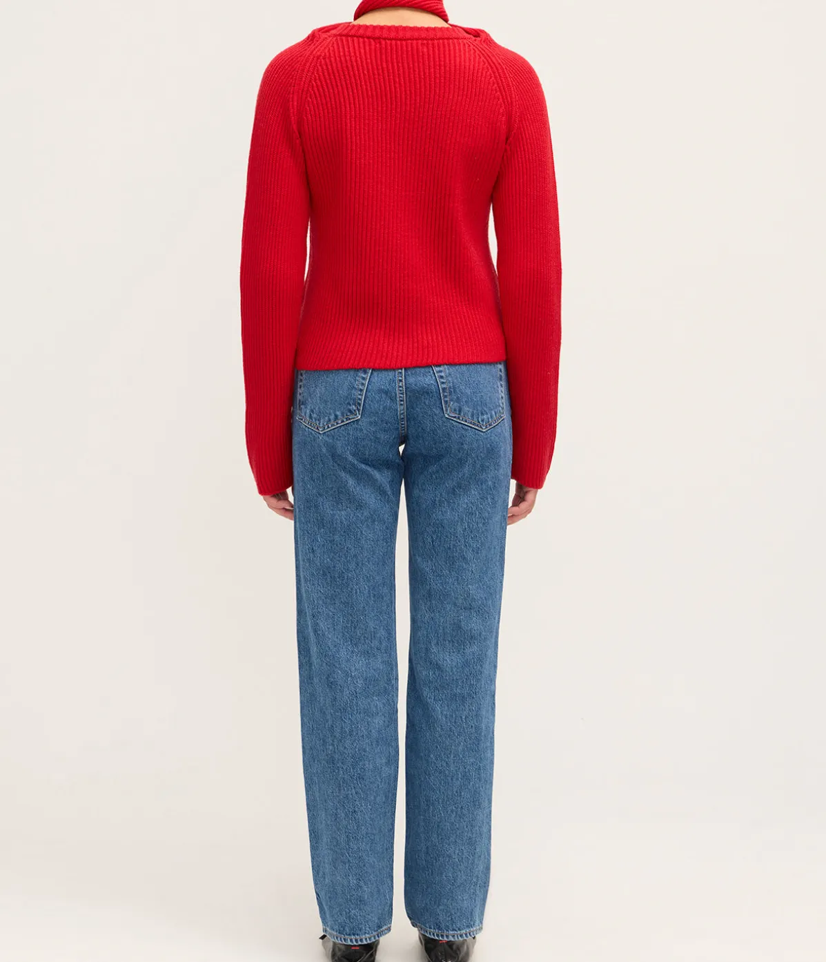 Loop Chunky Sweater In Red
