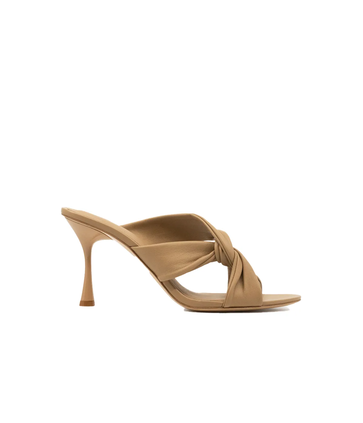 Loop Knotted Heel In Beige