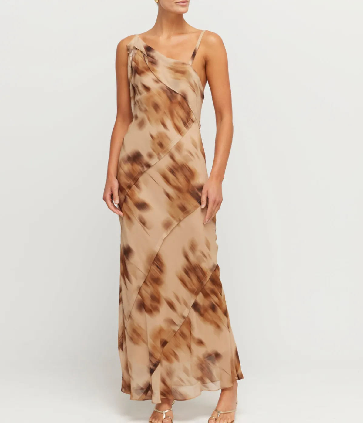 Lori Slip Dress In Hazelnut