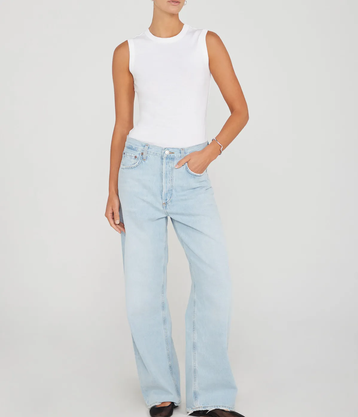 Low Slung Baggy Jean In Fragment