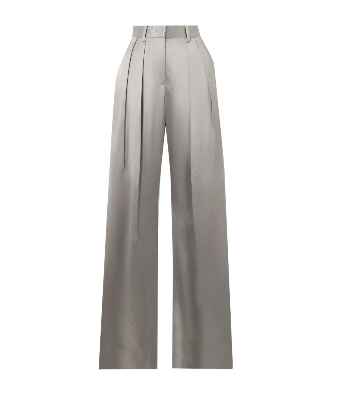 Luisa High Waisted Pant In Silver