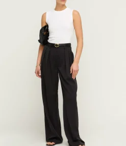 Luisa High Waisted Pant In Black