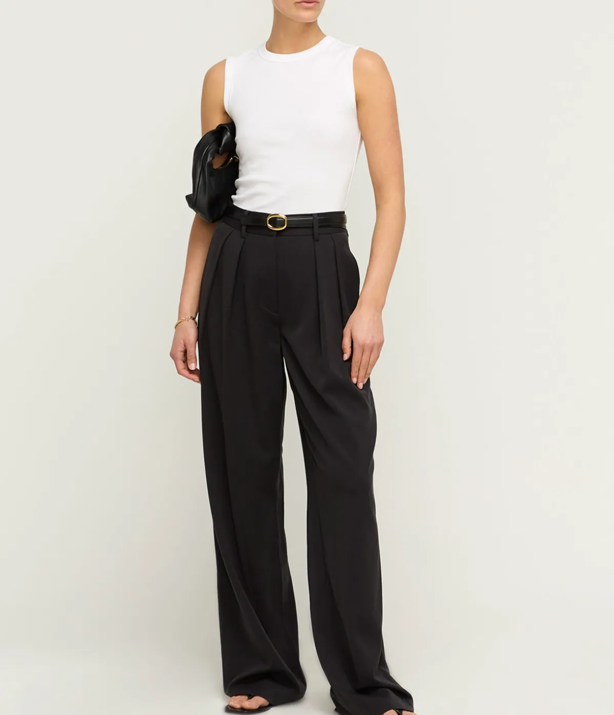 Luisa High Waisted Pant In Black