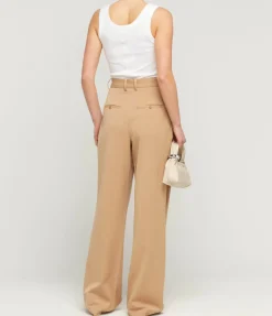 Luisa High Waisted Pant In Camel