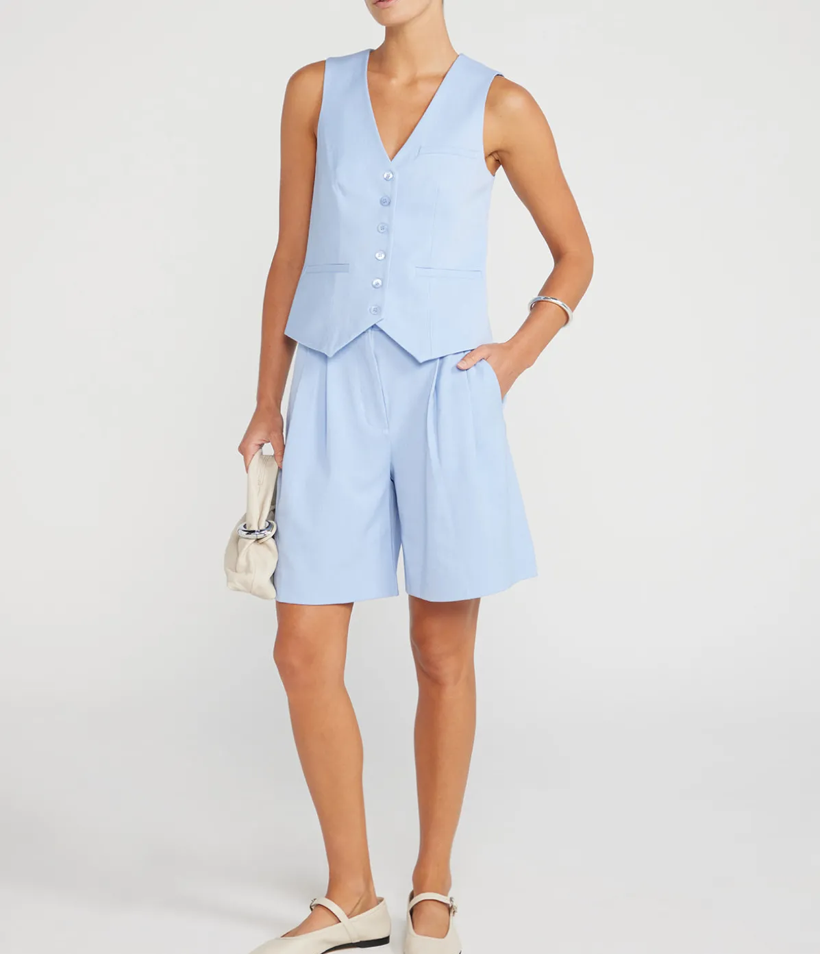 Luisa Long Short In Periwinkle