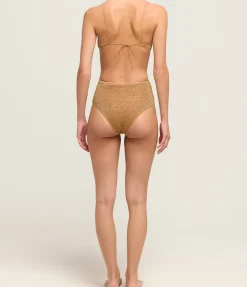 Lumiere High Waisted Bikini In Toffee
