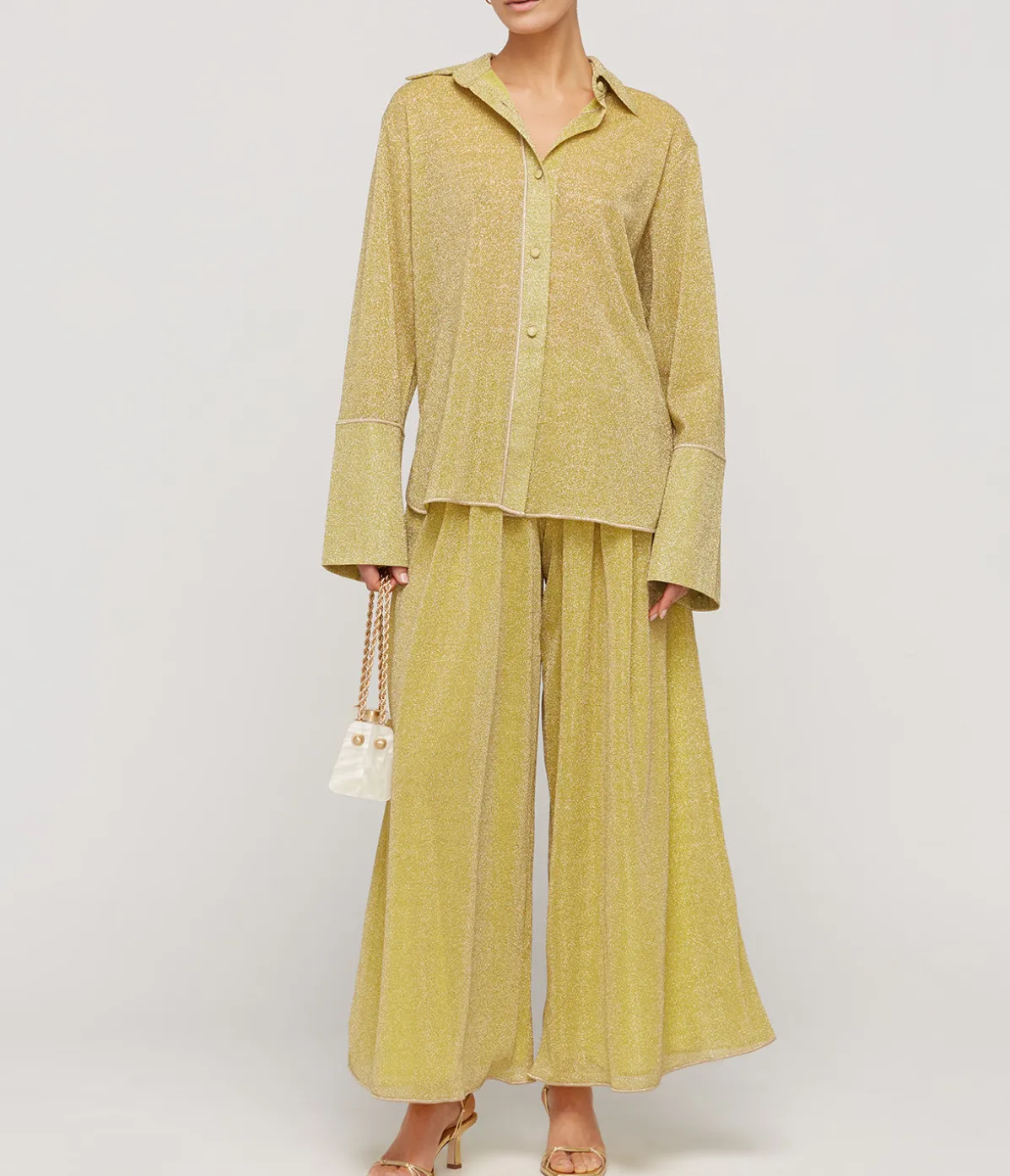 Lumiere Long Sleeve Shirt In Citron