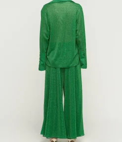 Lumiere Long Sleeve Shirt In Emerald Green