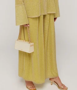 Lumiere Wide Leg Pants In Citron