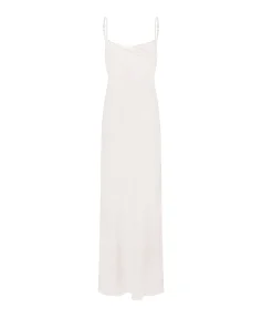 Luna Cowl Neck Maxi Dress In Ivory