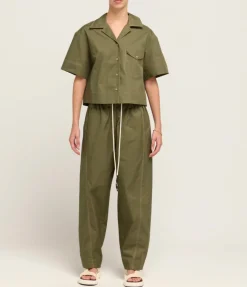 Maddy Short Sleeve Shirt In Khaki