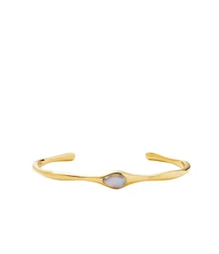 Magma Gemstone Cuff Bracelet In Gold