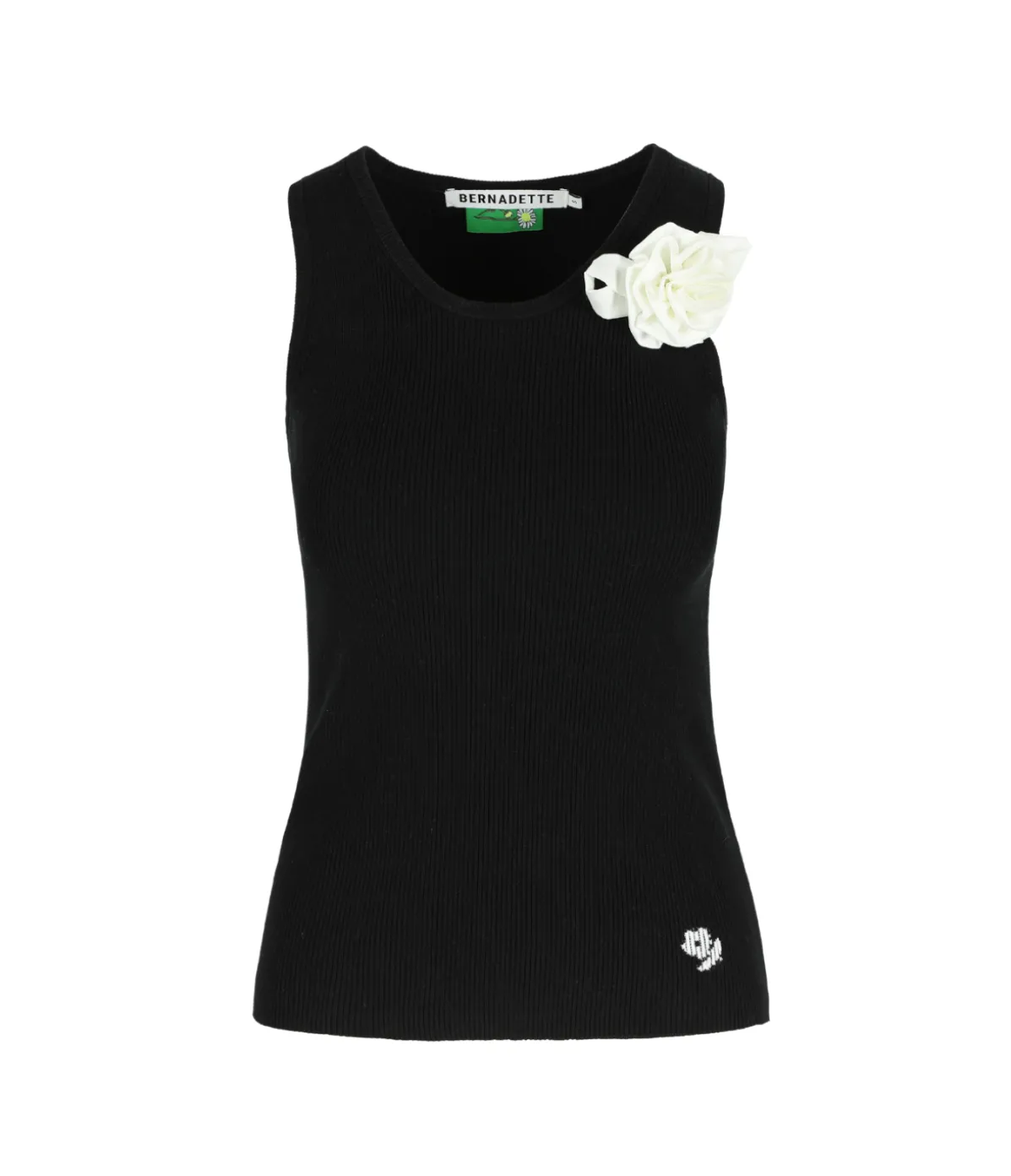 Marcel Knit Scoop Tank In Black
